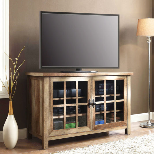 Better Homes & Gardens Oxford Square TV Stand for TVs up to 55", Rustic Brown