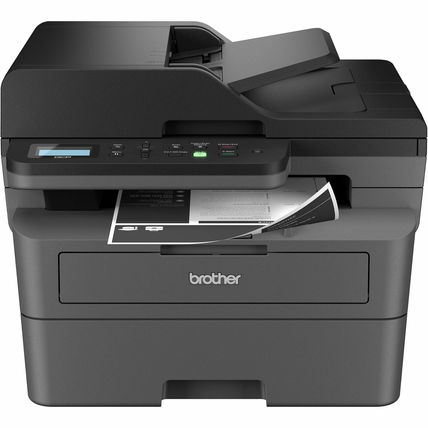 Brother Wireless DCP-L2640DW Compact Monochrome Multi-Function Laser Printer with Print, Copy and Scan, Duplex and Mobile Printing
