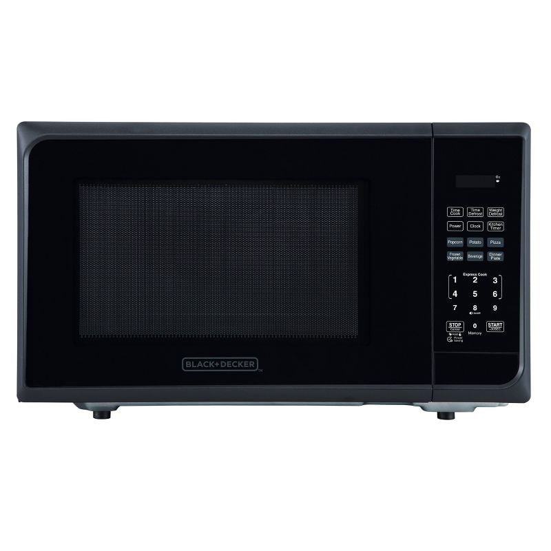 CK+DECKER 1.1 cu ft 1000W Microwave Oven - Stainless Steel ck: Countertop,  Lock, 6 One-Touch Settings