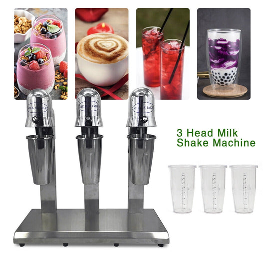 Commercial Electric Milk Shake Machine Blenders Tea Drink Mix Milkshake Mixer