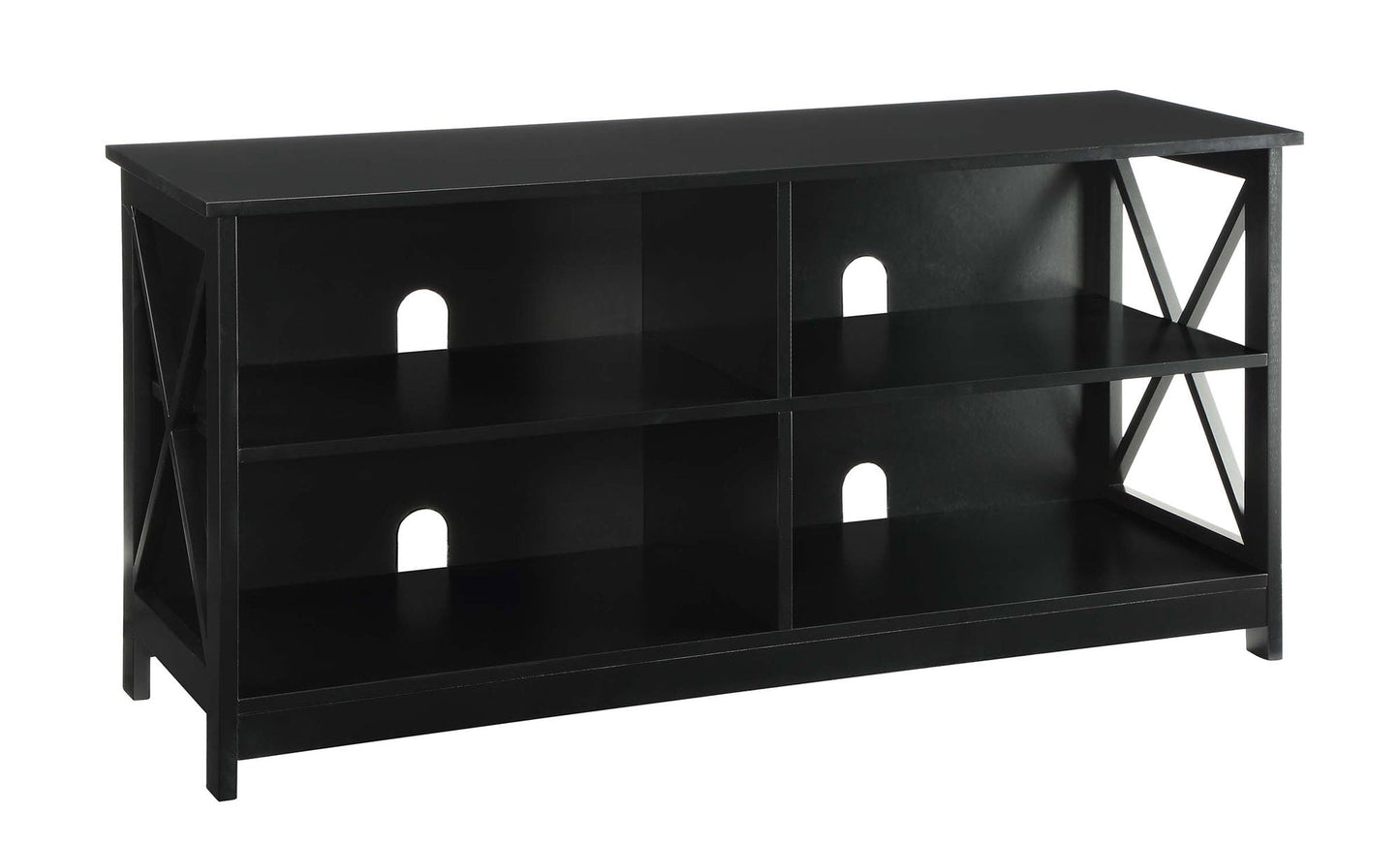 Convenience Concepts Oxford 55 inch TV Stand with Shelves, Black
