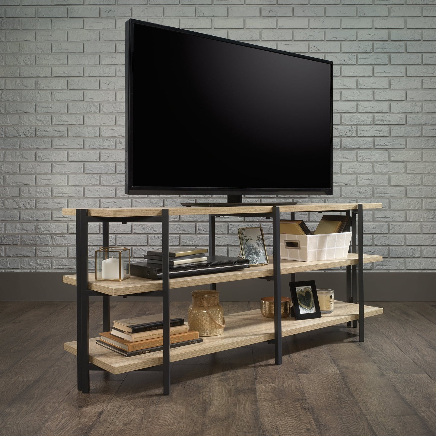 Curiod TV Stand for TVs up to 54", Charter Oak Finish