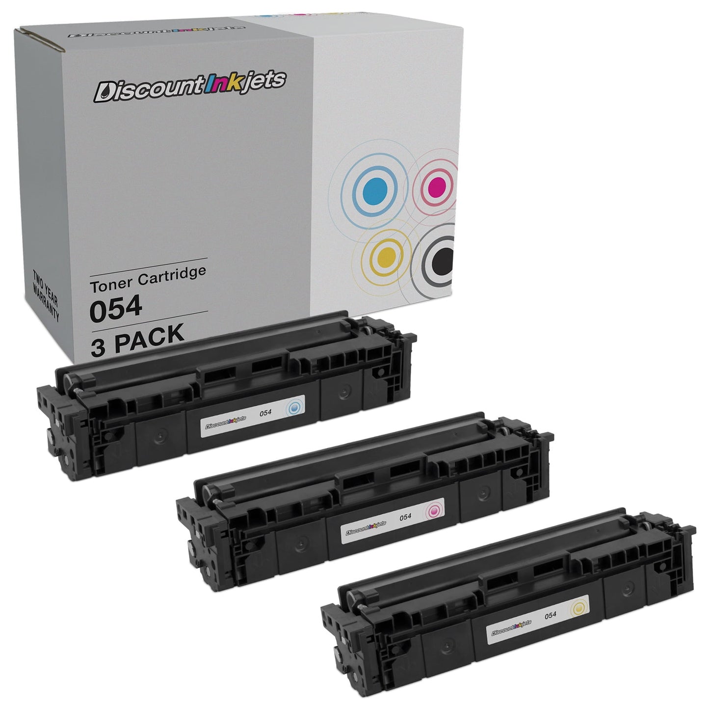 DI Toner Cartridge Replacements for Canon 054 (Cyan, Magenta, Yellow, 3pk) Compatible with imageCLASS MF642Cdw