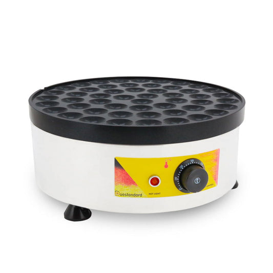 EQCOTWEA Mini Muffin Waffle Machine Dutch Crepe Maker Round Nonstick 52PCS
