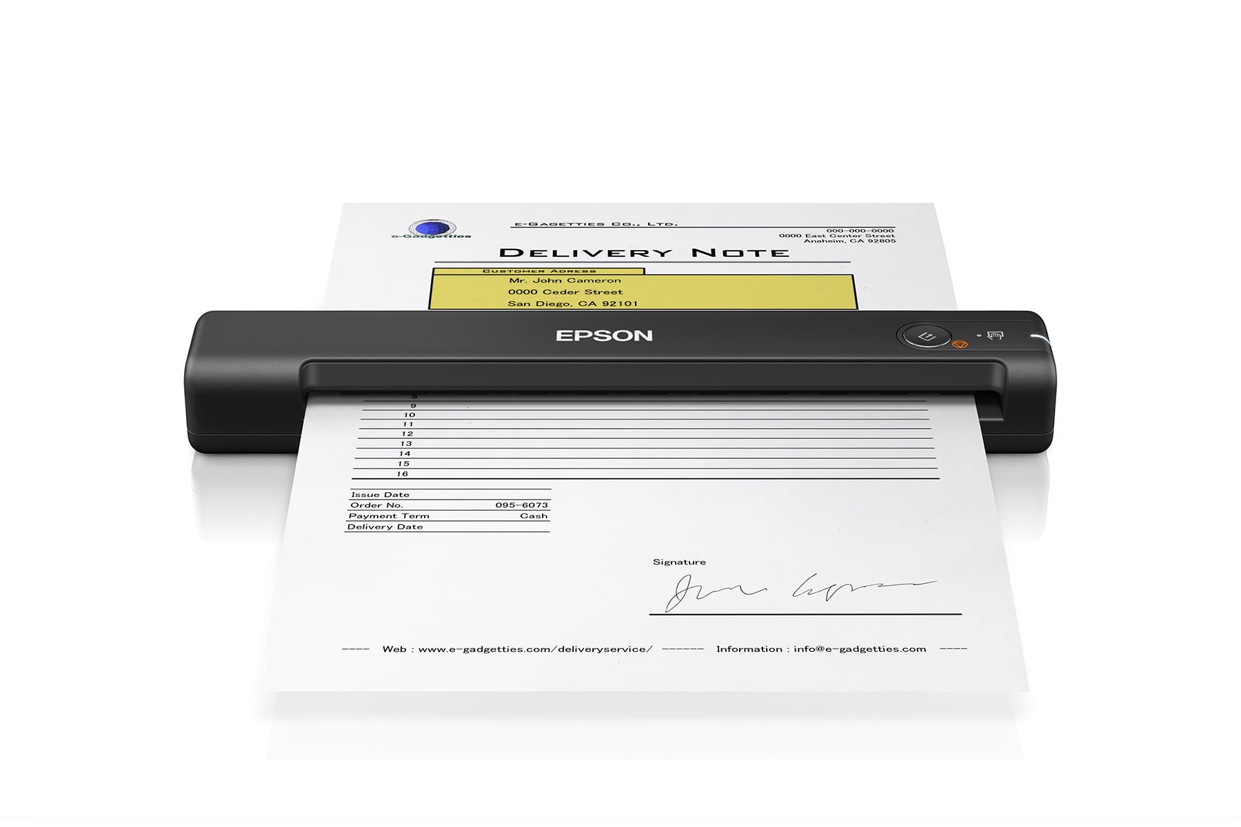 Epson WorkForce ES-50 Portable Sheet-fed Document Scanner for PC and Mac