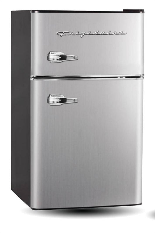 Frigidaire, 3.1 CU FT. Capacity 2 Door Compact Refrigerator with Chrome Trim , EFR391, Platinum