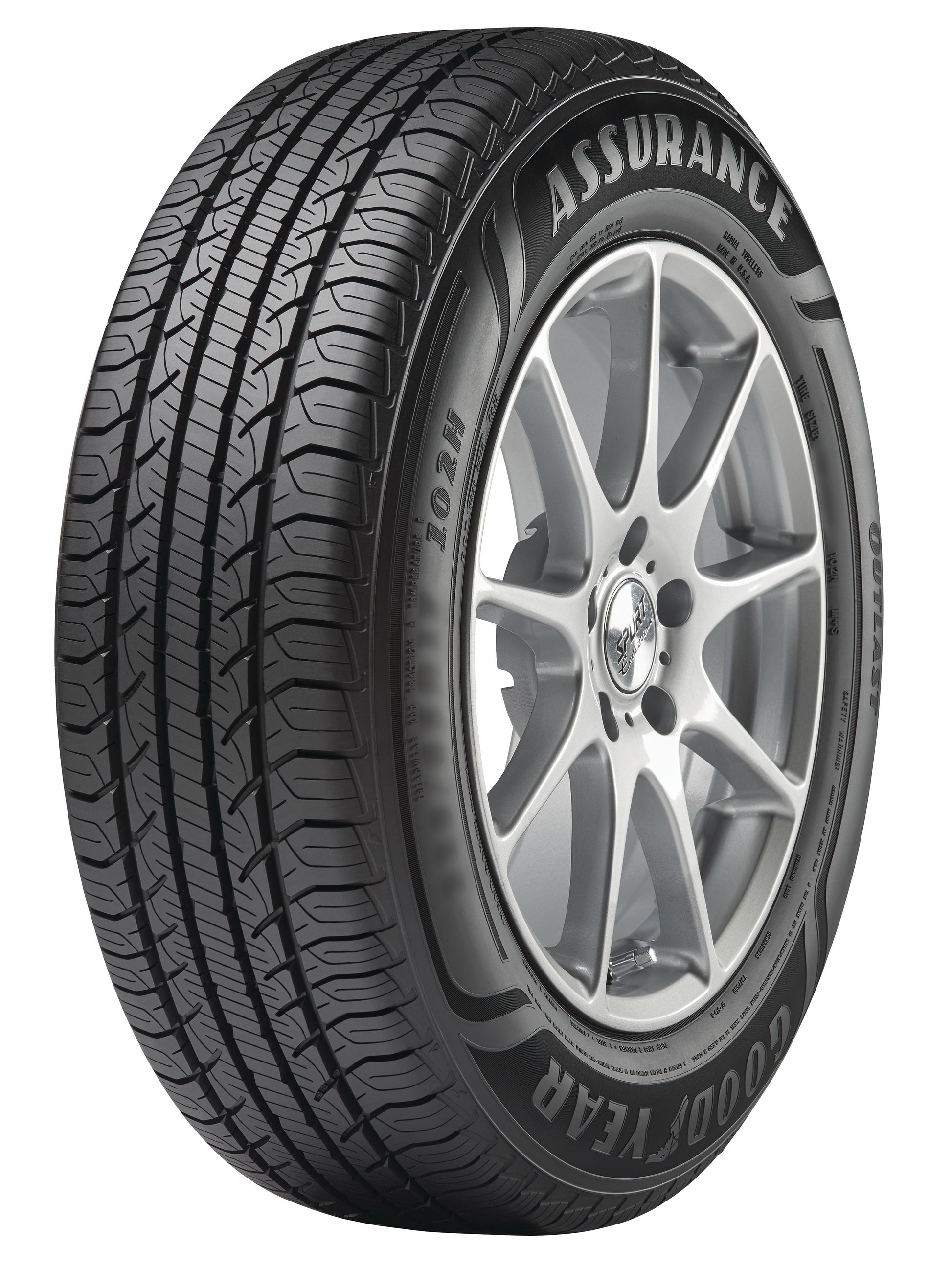 Goodyear Assurance Outlast 205/55R16 91H All-Season Tire Fits: 2012-13 Honda Civic EX-L, 2014-15 Honda Civic EX