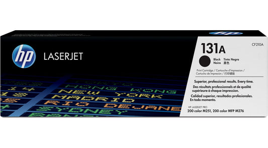 HP 131A Black Original LaserJet Toner Cartridge, ~1,520 pages, CF210A