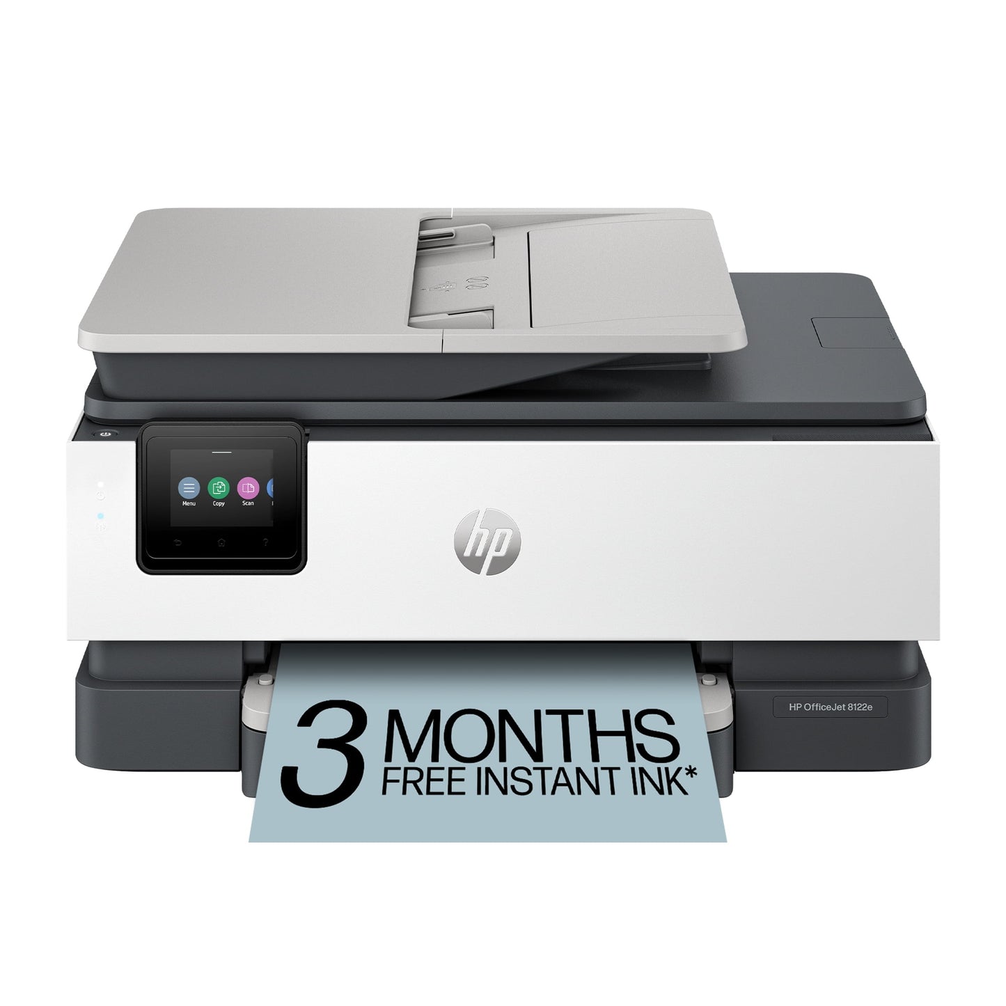 HP OfficeJet 8122e Wireless All-in-One Color Inkjet Printer, Scanner, Copier, ADF, 3 months Instant Ink