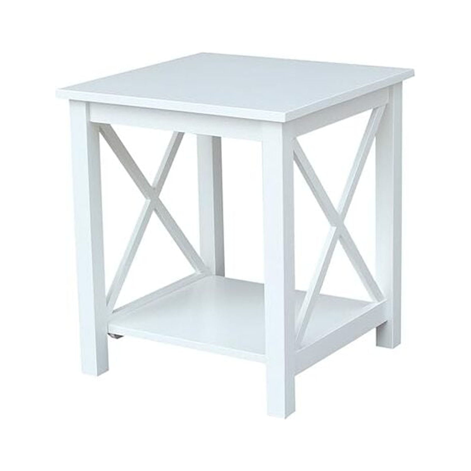 Hampton End Table  White