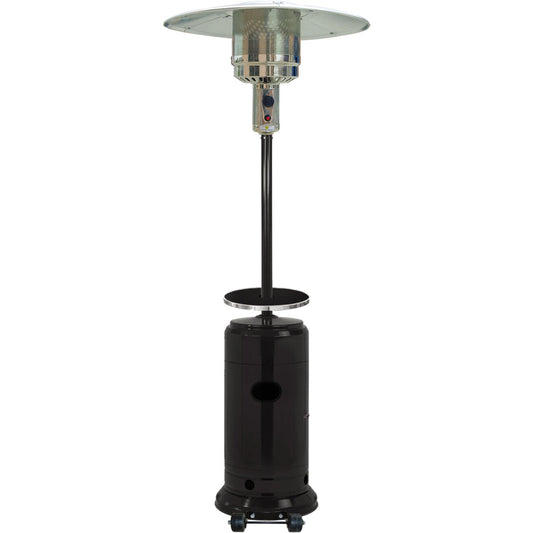 Hanover 7-Ft. 48,000 BTU Steel Umbrella Propane Patio Heater in Black