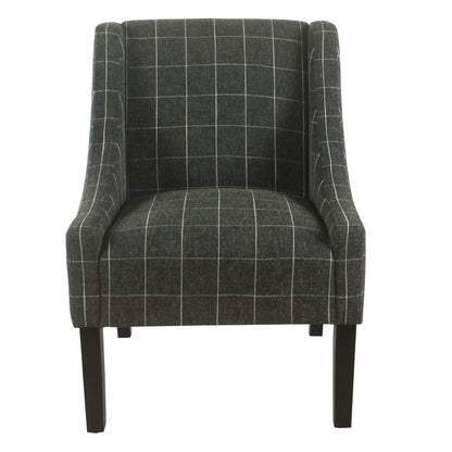HomePop Modern Swoop Accent Armchair