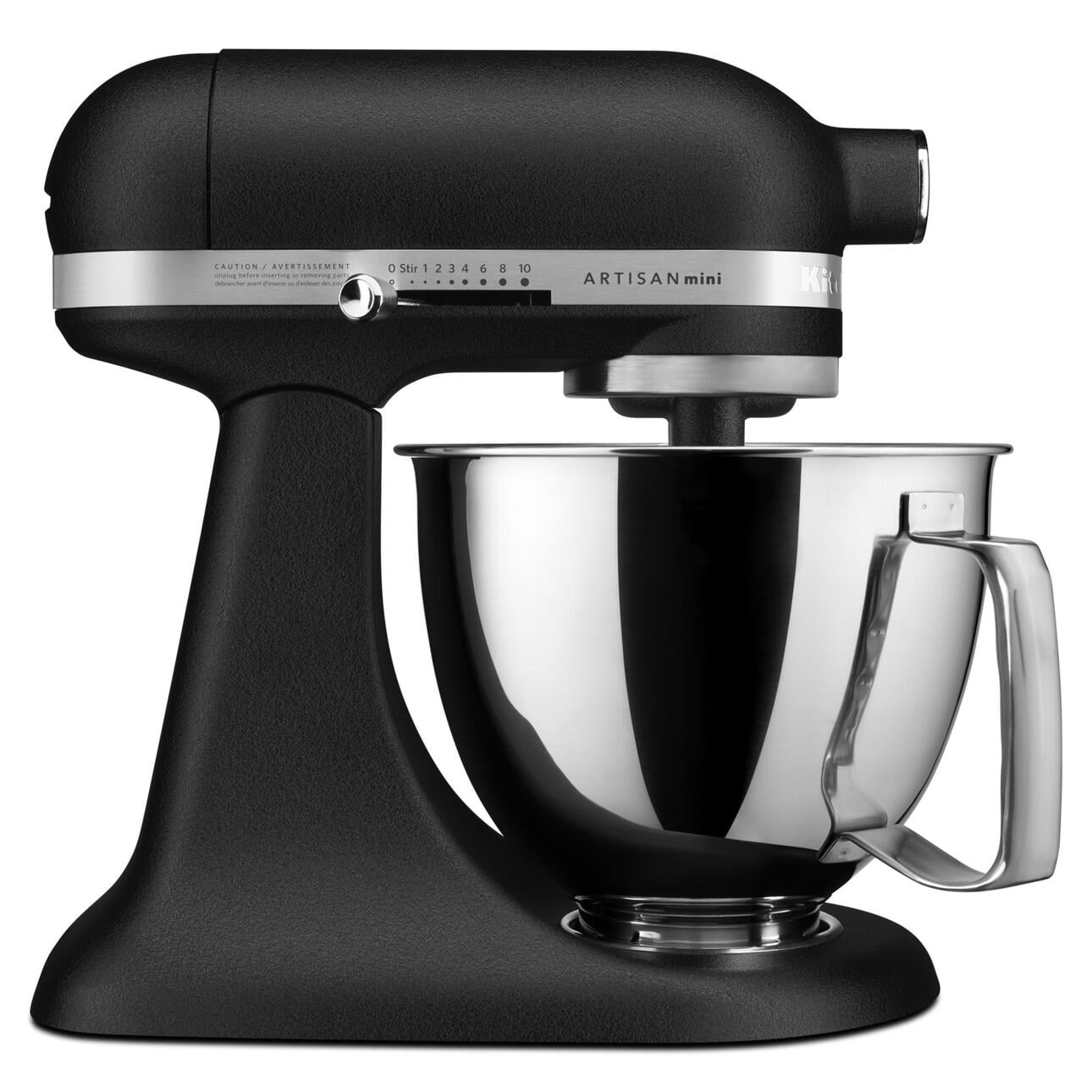 KitchenAid Artisan Mini 3.5 Quart Tilt-Head Stand Mixer, Cast Iron Black, KSM3316X