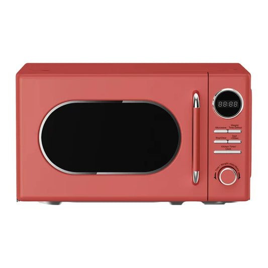 Magic Chef 0.7 Cubic Feet 700 Watt Classic Retro Countertop Microwave, Red