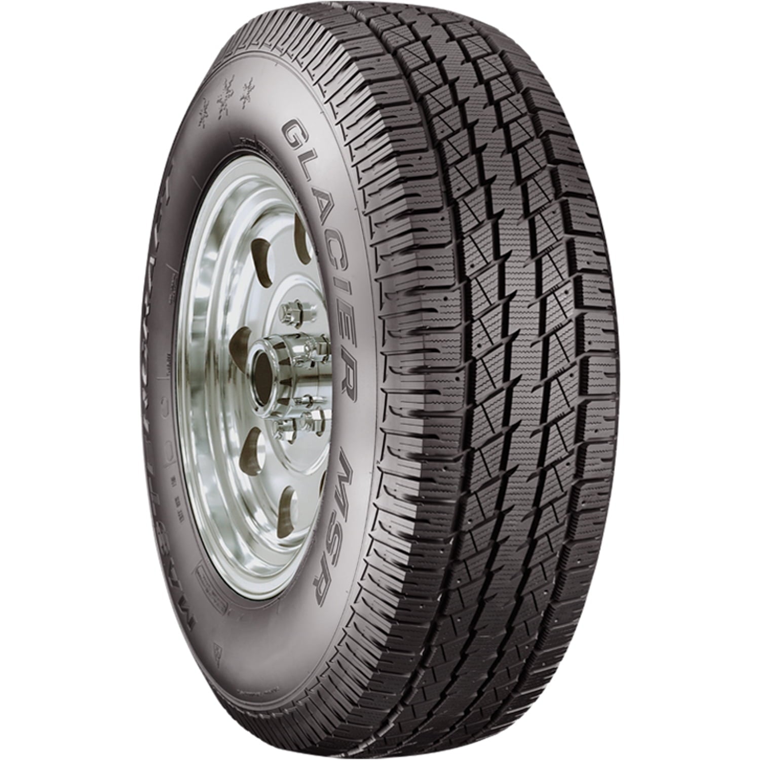 Mastercraft Glacier MSR LT 245/75R16 Load E 10 Ply Winter Snow Tire Fits: 2000-04 Ford F-150 Lariat, 1994-2002 Dodge Ram 2500 Base