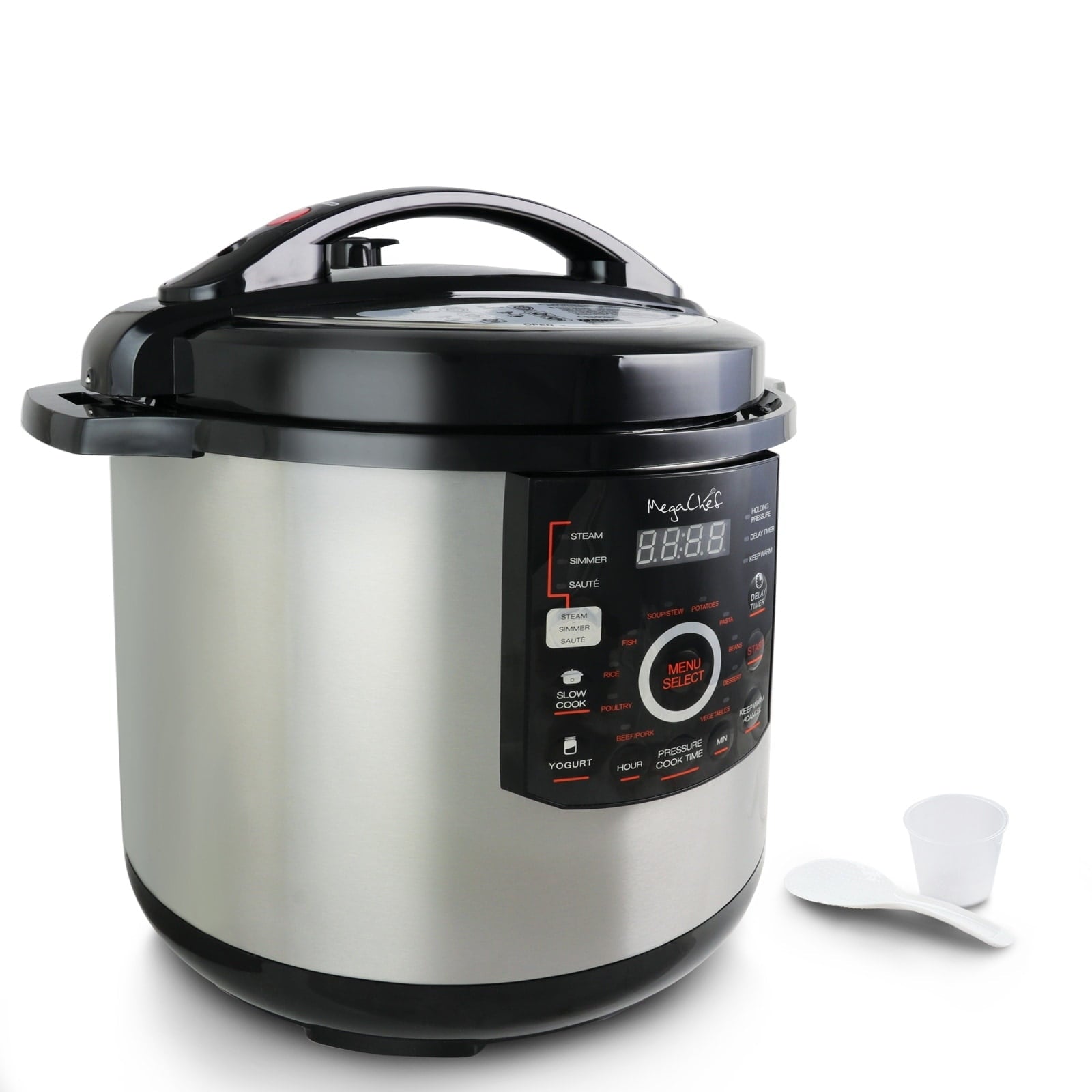 MegaChef  Digital Pressure Cooker and Lid with 12 Quart Capacity