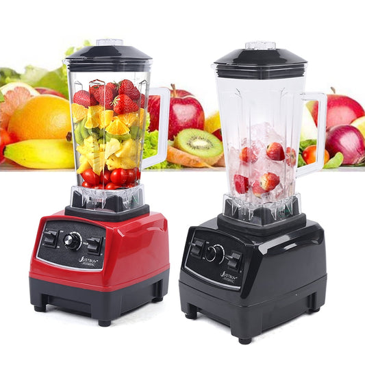 Miumaeov Professional Blender Heavy Duty Commercial Countertop Blender 2200W High Power Grade Automatic Blenders Mixer Juicer Fruit Food Processor Ice Smoothies Machine 2L Red