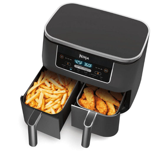 Ninja® Foodi® 6-in-1 8-Quart. 2-Basket Air Fryer with DualZone™ Technology- Air Fry, Roast, and more