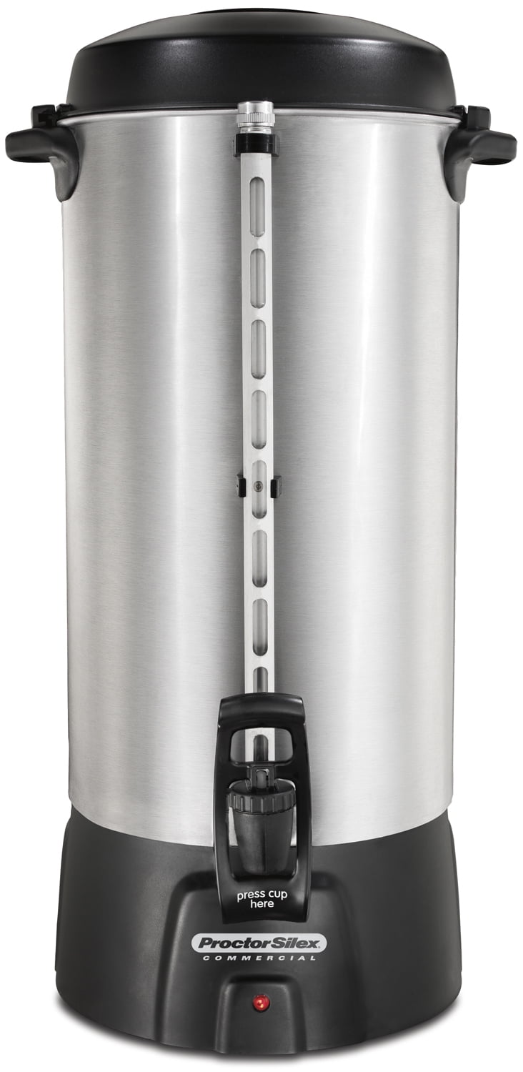 Proctor Silex Commercial 45100R 100 Cup Coffee Urn, 120V, Aluminum