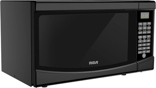 RCA 0.7 Cu. Ft. Microwave Oven - Small Microwave Oven Compact Microwave Ovens for Small Spaces, Countertop, Apartment 700 Watt Microwave - Black