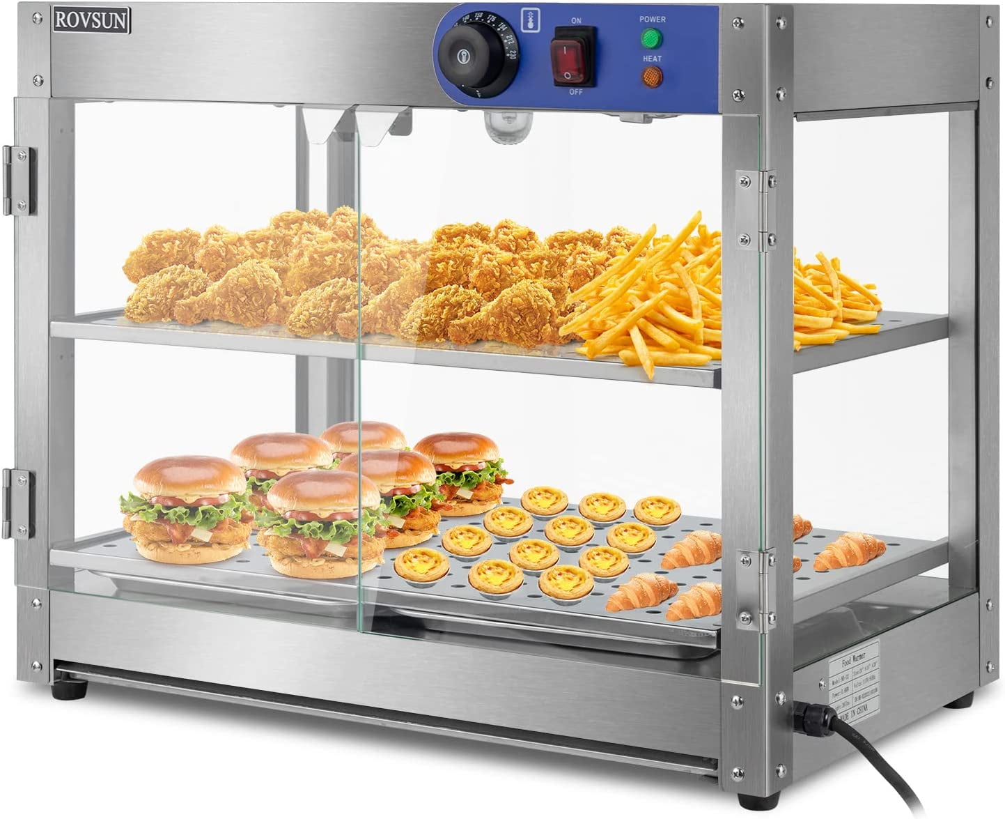 RovSun 15" 2-Tier Commercial Food Warmer