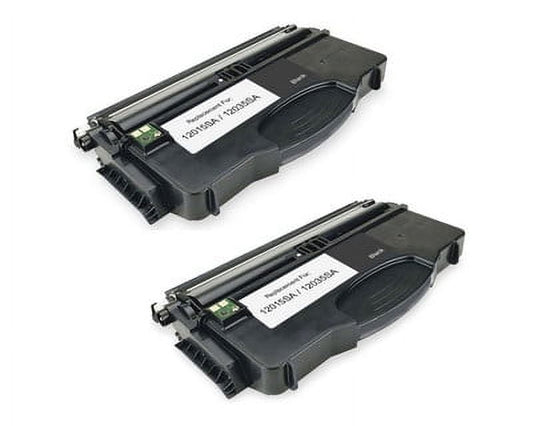Remanufactured Lexmark 12035SA toner cartridges - 2-pack