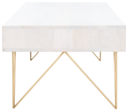 SAFAVIEH Marigold Mid-Century Coffee Table with Drawer, Natural