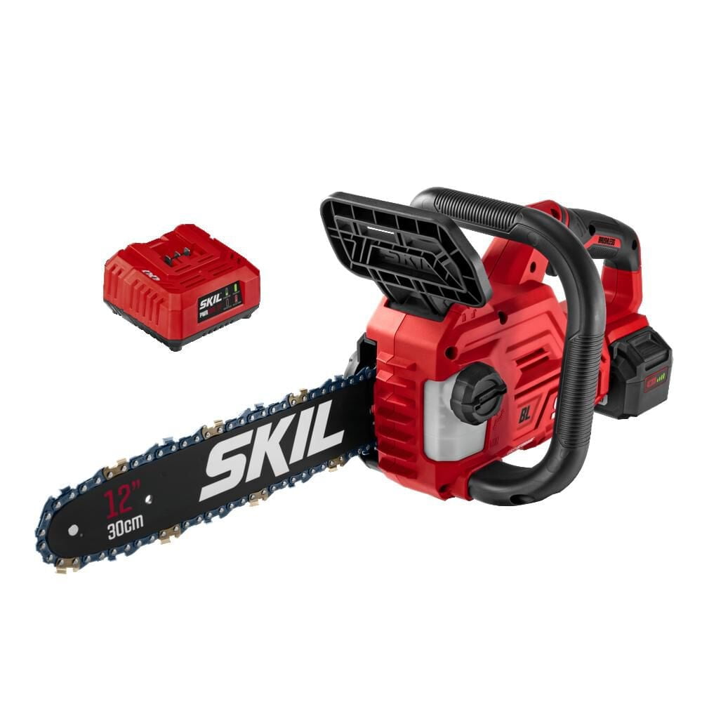 SKIL CS4562B-10  PWR CORE Brushless  40V 12-inch Chain Saw , Tool-Less Chain Tensioning, 4.0Ah Battery and Charger