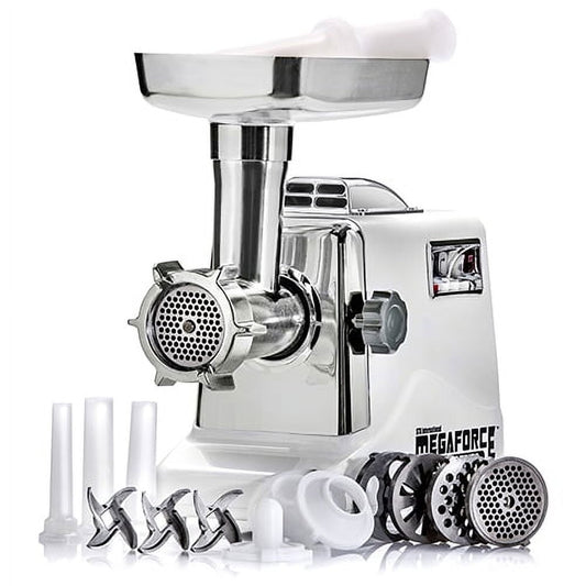 STX Intl Megaforce 3000 Air Cooled Powerful Electric Meat Grinder, 3 Speed, Sausage Stuffer & More