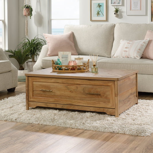 Sauder Coral Cape Coffee Table, Sindoori Mango Finish