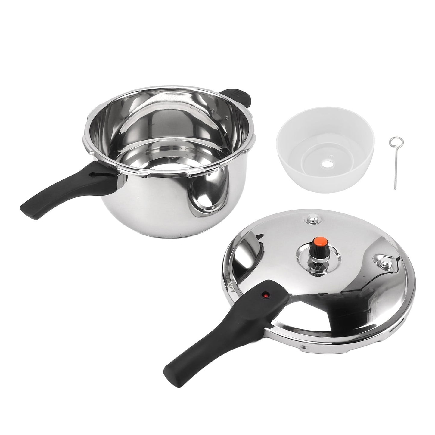 Stainless Steel Pressure Cooker, Security Handle Pressure Cooking Pot with Safety Valve, Stainless Steel Induction Suitable Pressure Pan For All Kinds Of Cooktops (12L)