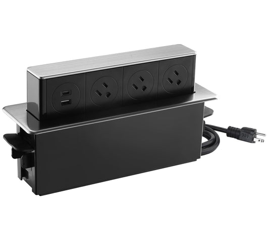 Link2Home Space Saver Horizontal Pop Up OutletW/USB