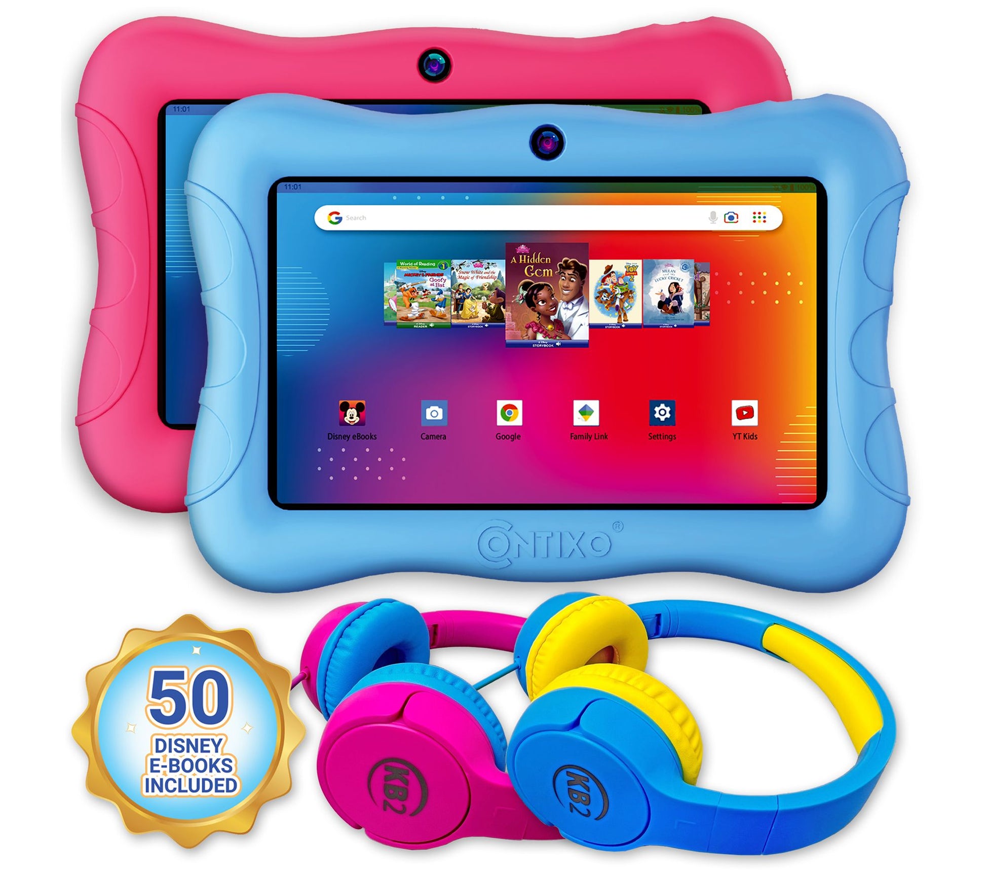 Contixo V9 7" 32GB Kids Tablet with Set of 2Headphones