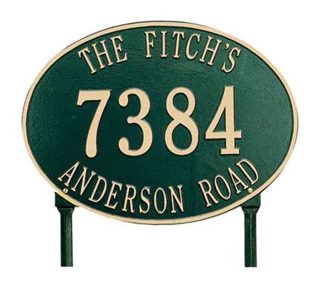 Personalized Hawthorne Oval - Estate Lawn