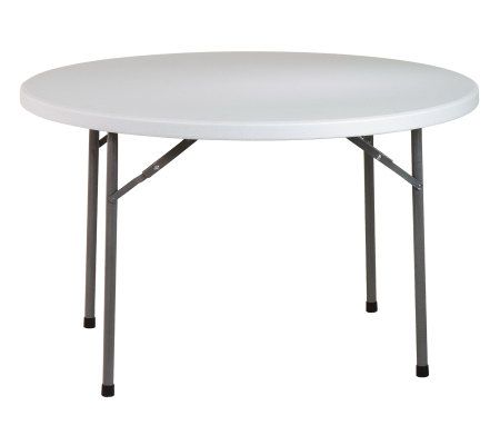 Office Star Light Gray 48" Round Banquet Table
