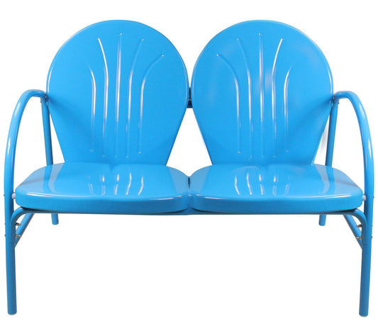 Northlight 47" Outdoor Retro Tulip Loveseat