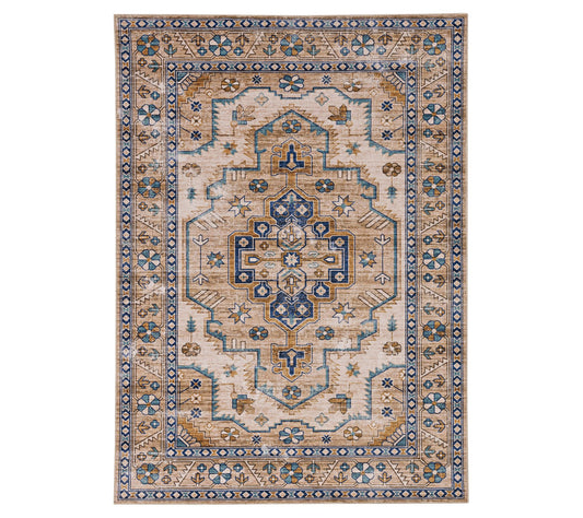 Linon Home Von Washable 5'x7' Indoor Non-Slip Decorative Rug