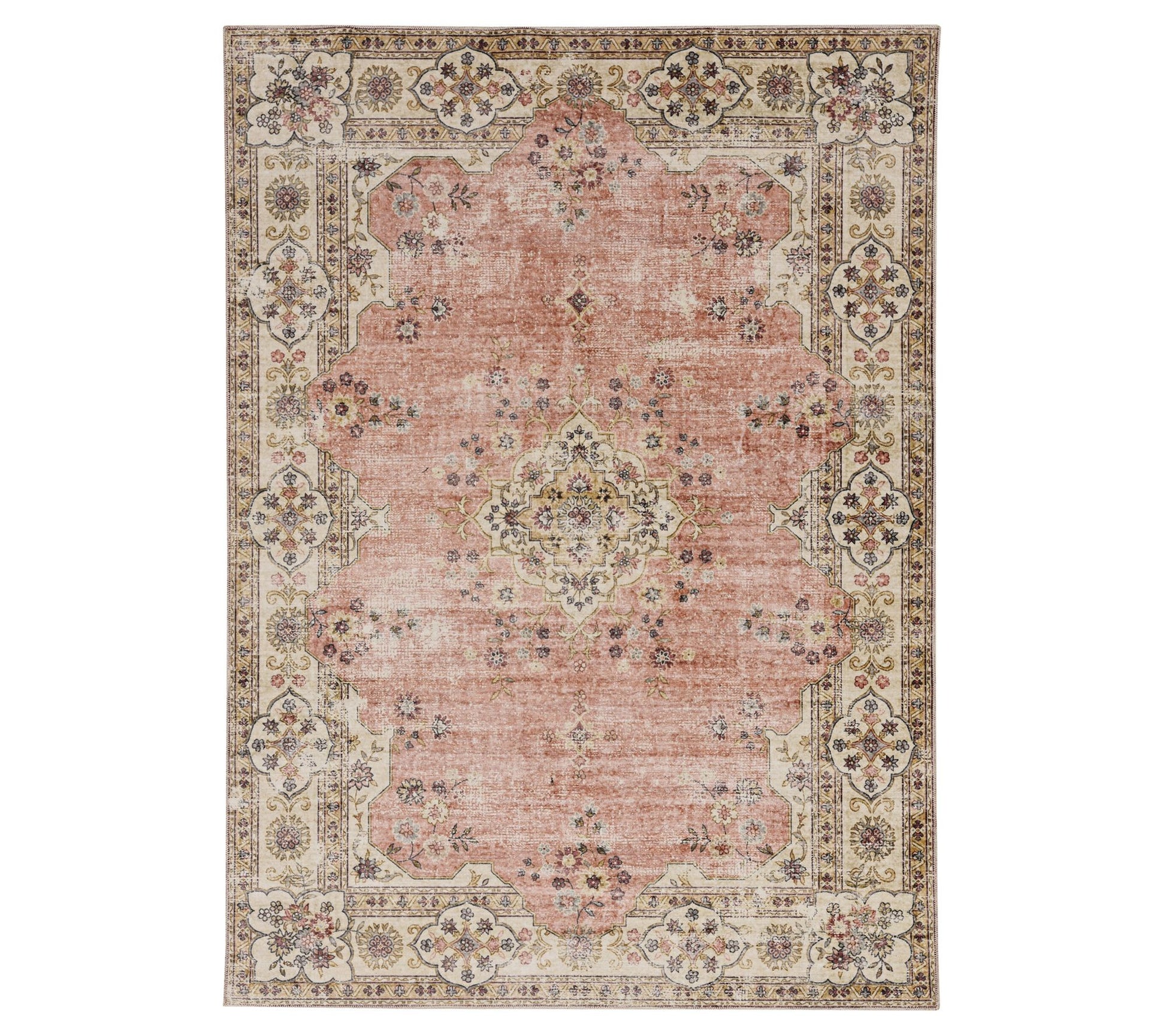 Linon Home Mac 5'x7' Washable Non-Slip Decorative Indoor Rug