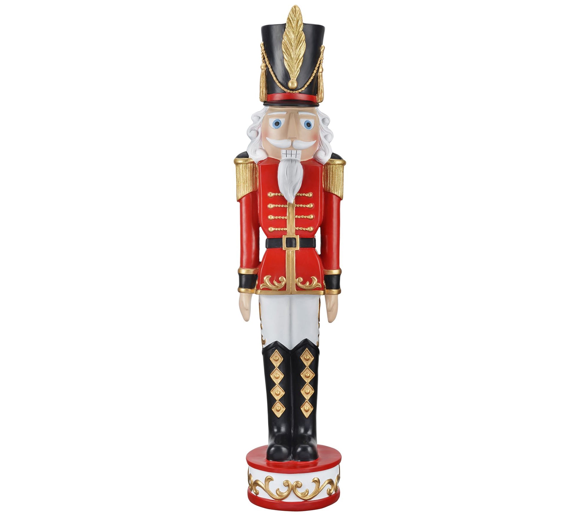 Haute Decor 37" Red and Black Christmas Nutcracker