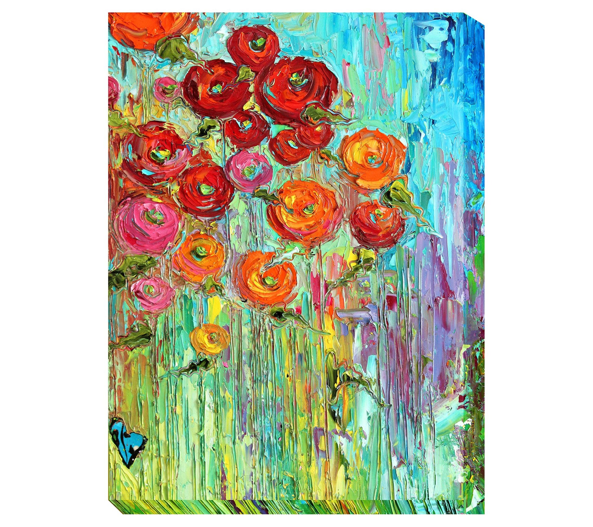 West of the Wind Outdoor Canvas Art Poppies 30x 40