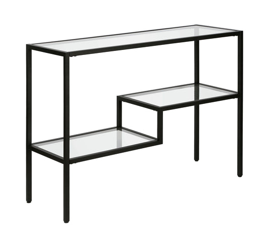 Hudson & Canal Lovett 42" Console Table with 2 Lower Shelves