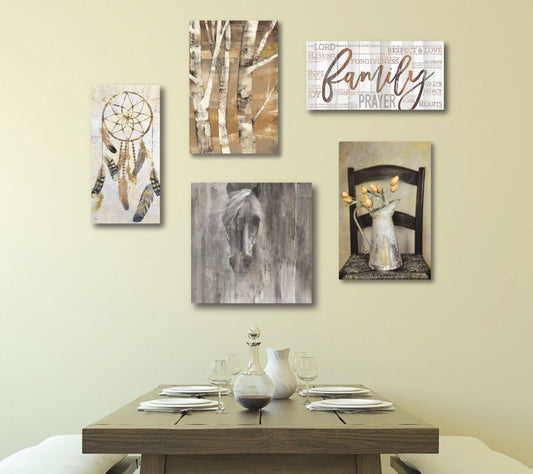 Courtside Market Country Charm 5-Piece Canvas S et