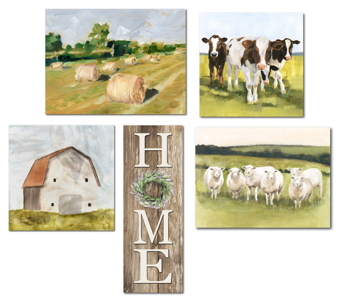 Courtside Market Spring Farm 5-Piece Canvas Set