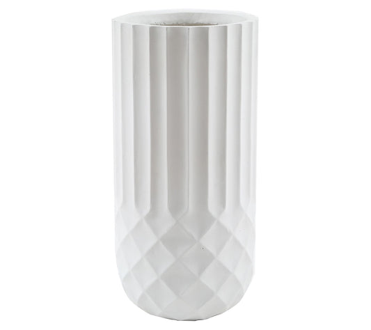 Luxen Home White 24.8"H Round MgO Planter