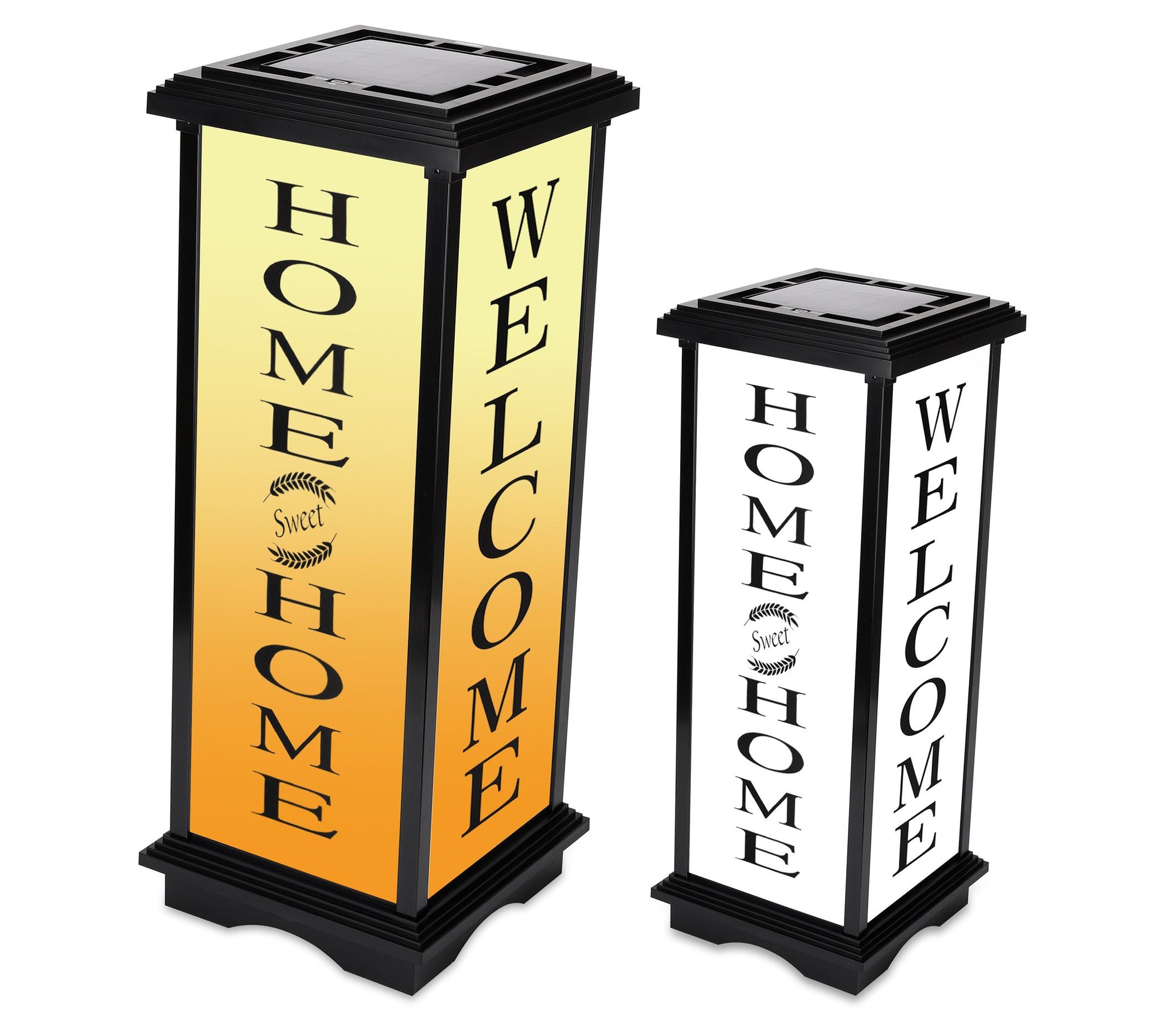 Techko Solar Welcome Lantern - Amber/White Ligh(24.5")