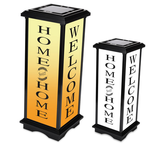 Techko Solar Welcome Lantern - Amber/White Ligh(24.5")