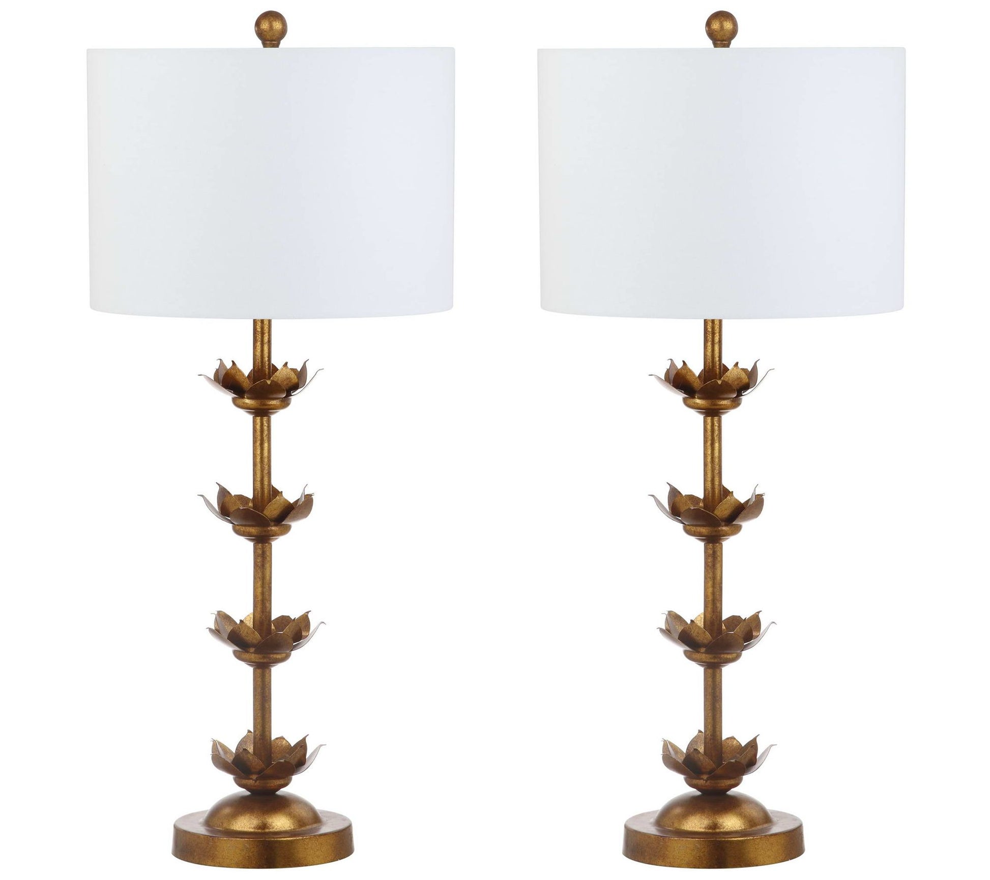 Lani Leaf Table Lamps, Set of 2