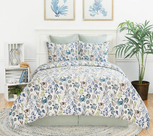 Crescent Bay 2-Piece Cotton Twin Quilt Set by Valerie