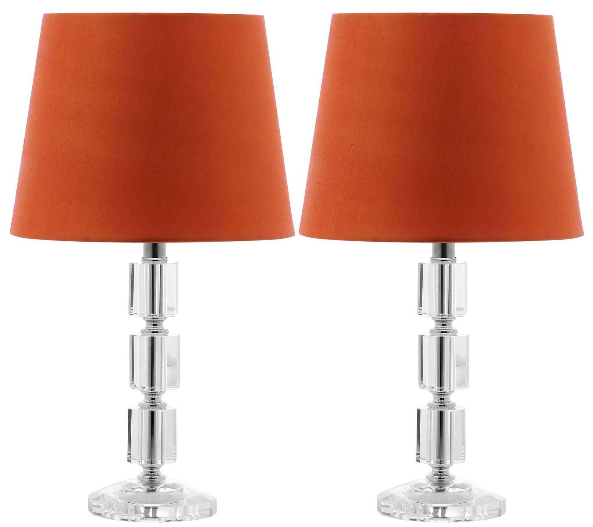 Safavieh Set of 2 Erin Crystal Cube Lamps