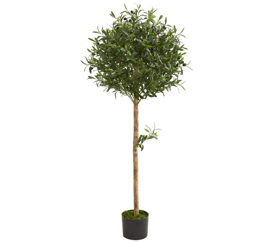 5' Olive Topiary Artificial Tree by Nearly Natural
